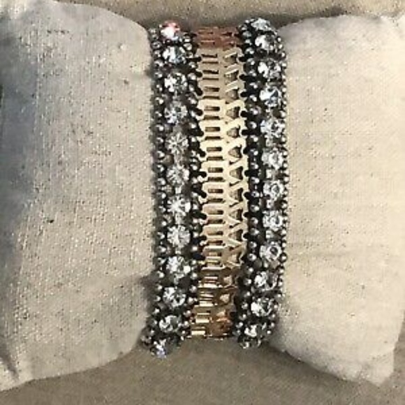 Stella & Dot | Vintage Mixed Metal/Rhinestone Embellished Portia Bracelet - Picture 7 of 7